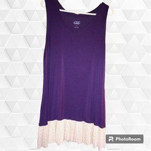 Like New Stunning LOGO Layering Tank By Lori Goldstein Size XL